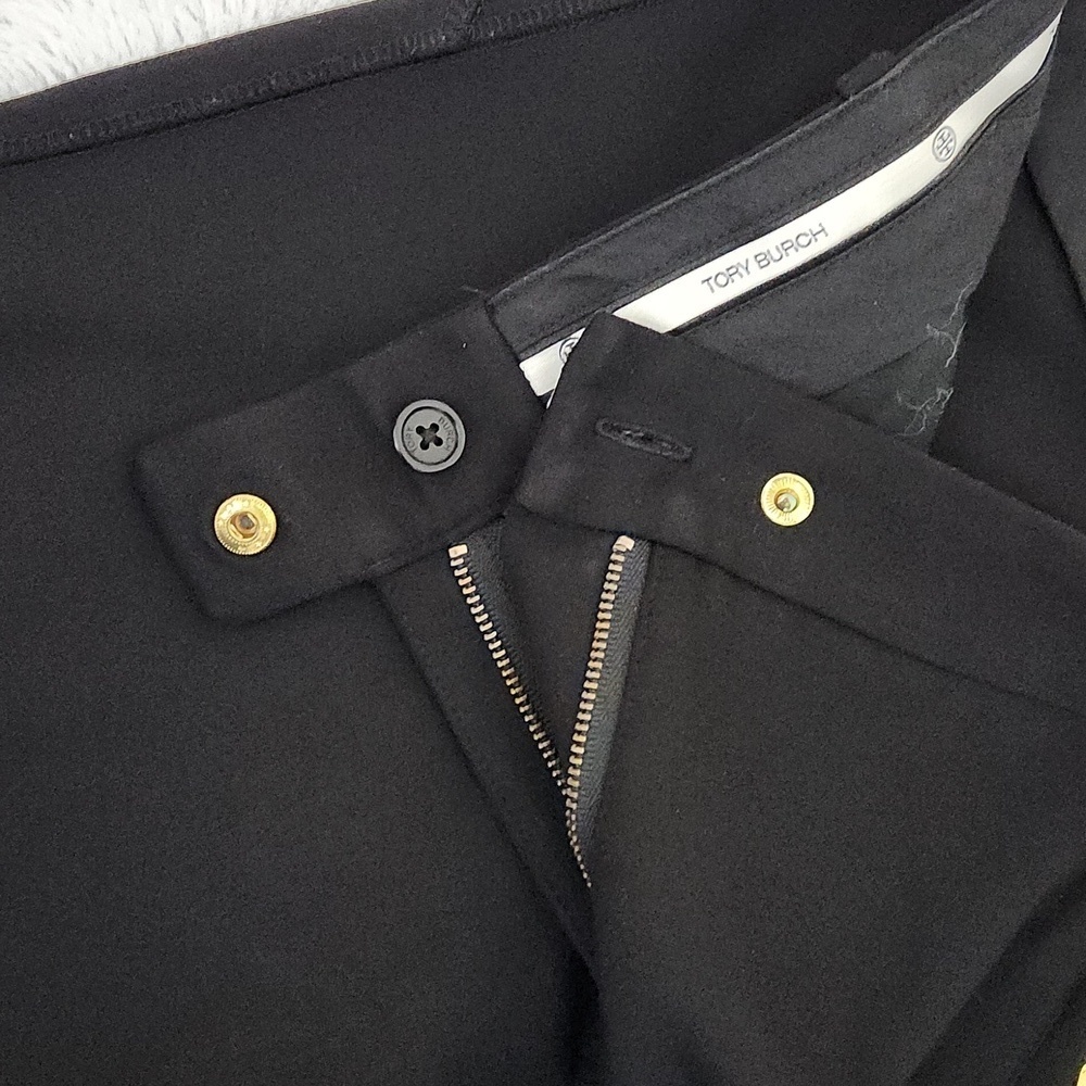 *Tory Burch Black Slim Leg Career Dress Pants Size 6 - Picture 6 of 13